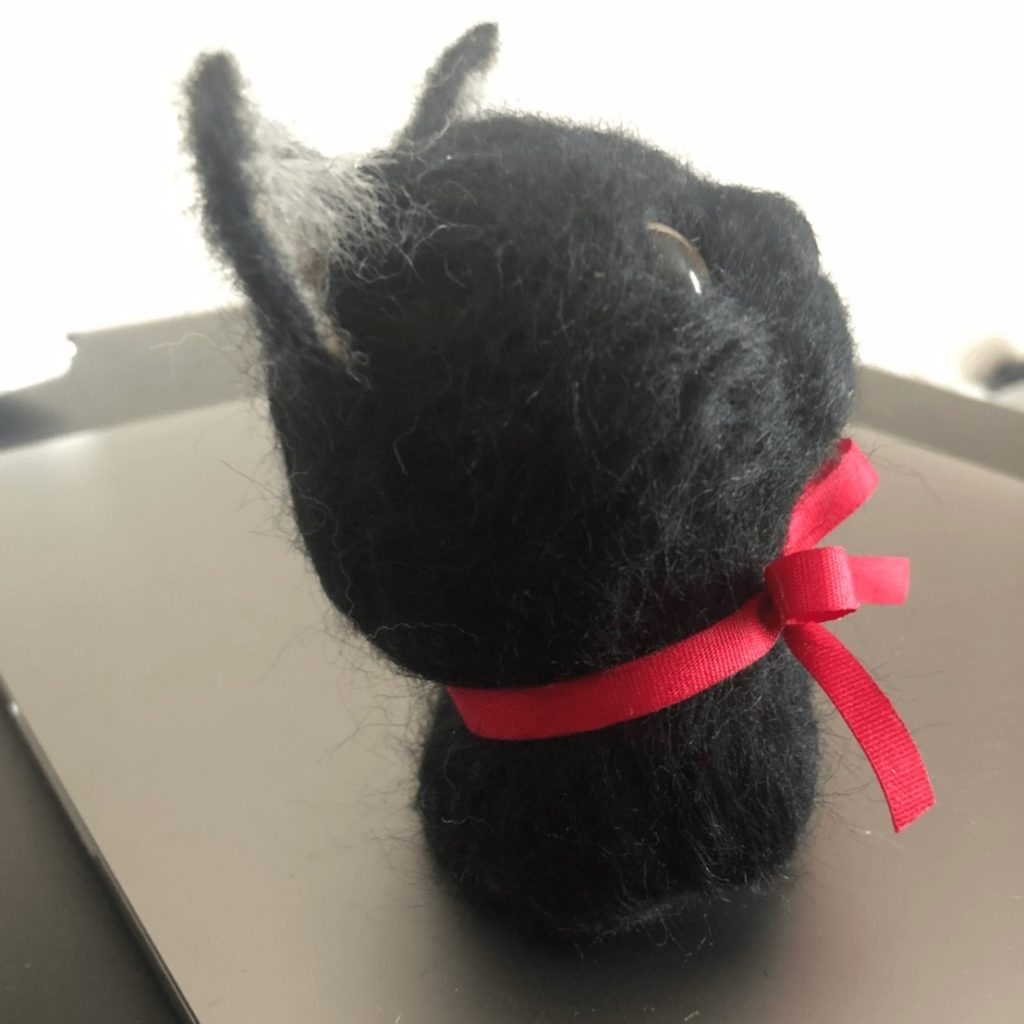 黒猫 羊毛フェルト